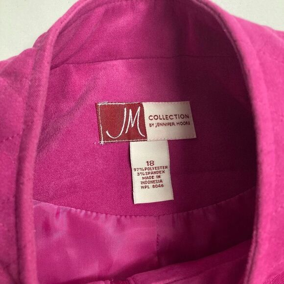 JM Collection by Jeniffer Moore Women’s Quilted Suede like Jacket Pink S… - Picture 8 of 12